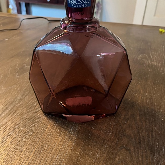 KROSNO POLAND UNIQUE DESIGN ART GLASS VASE PURPLE - Picture 4 of 7